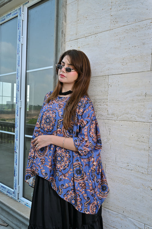 Kaftan top balck skirt