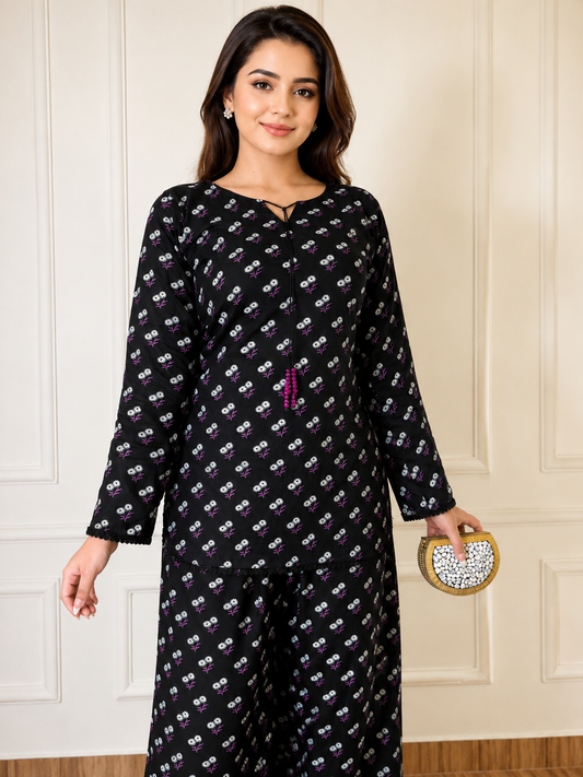 Secret Garden- 2 Piece stitched lawn