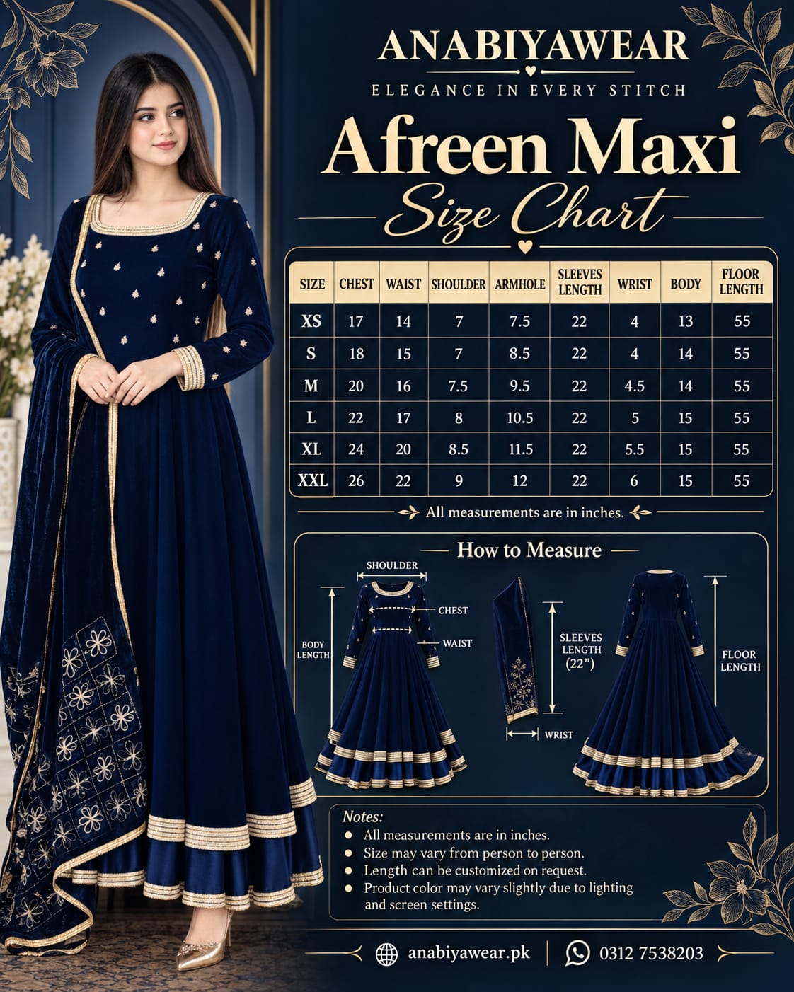 Afreen Micro 9000 Velvet Maxi with Velvet Shawl