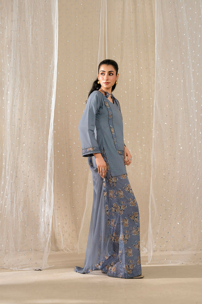 Silver Mist – Elegant Ready-to-Wear 3 Piece Outfit