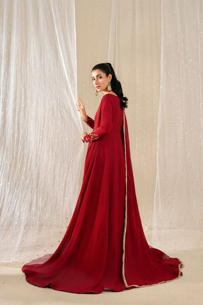 Minhaa – Elegant Mehron Embroidered Maxi Dress