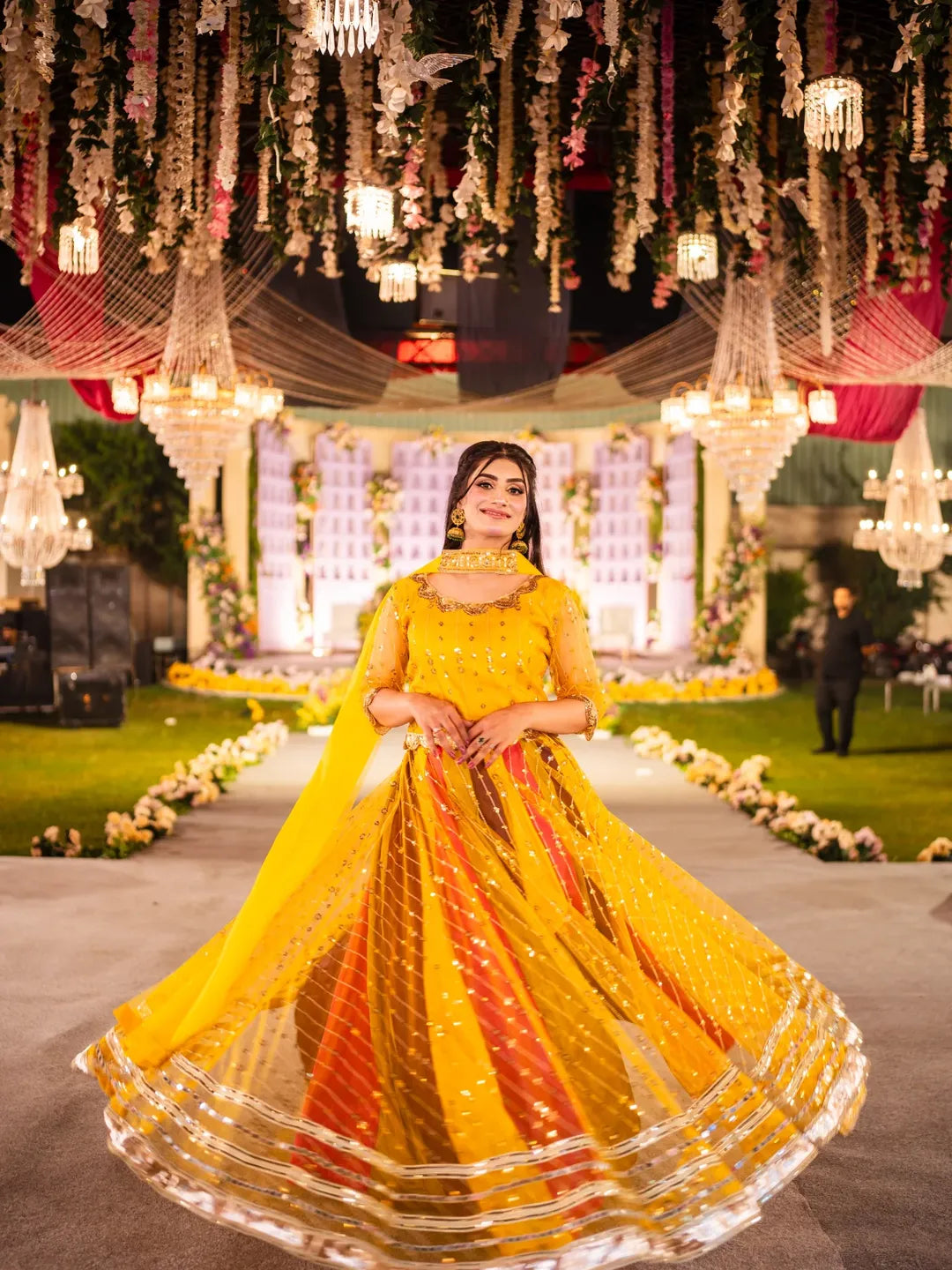 Anabiya’s Signature Mehndi Lehnga Choli