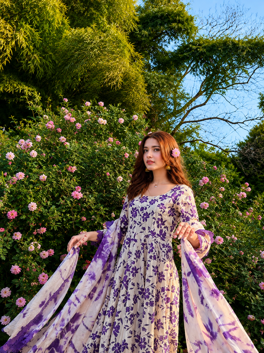 Gulbahar Breeze Lawn Kalidaar Anarkali Maxi