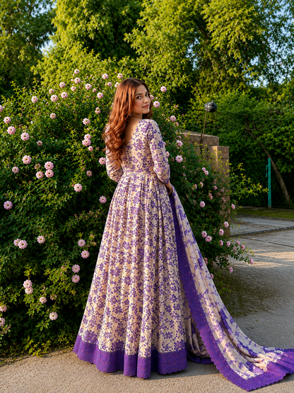 Gulbahar Breeze Lawn Kalidaar Anarkali Maxi