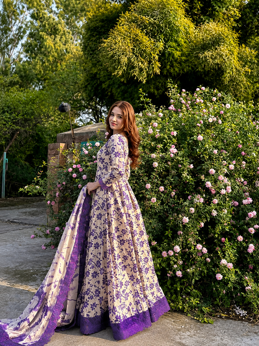 Gulbahar Breeze Lawn Kalidaar Anarkali Maxi