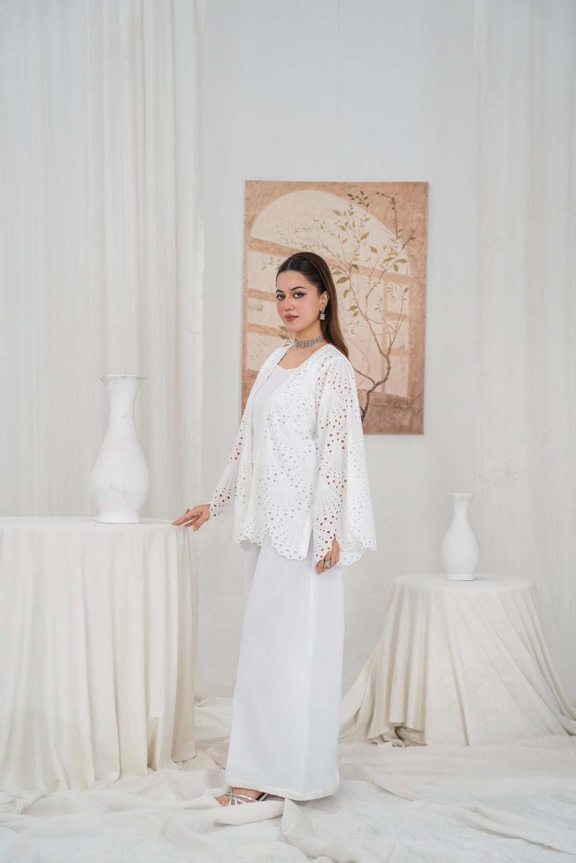 Noor-e-Eid – Chikan 3 Piece Festive Set