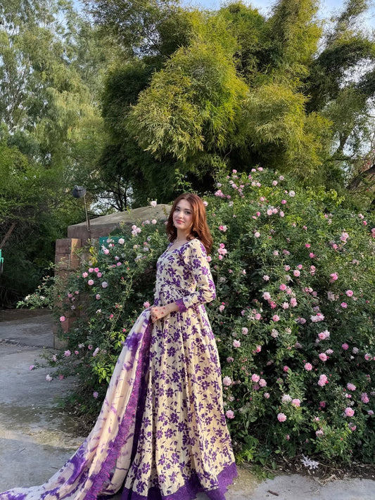 Gulbahar Breeze Lawn Kalidaar Anarkali Maxi