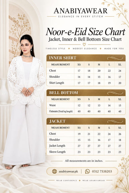Noor-e-Eid – Chikan 3 Piece Festive Set