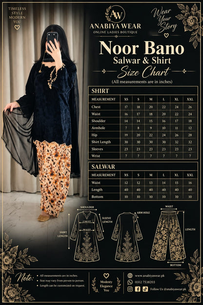 Noor Bano – Chikankari Salwar Shirt 3 Piece Suit