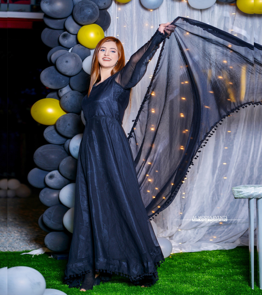 ANARKALI BLACK BOL LACE