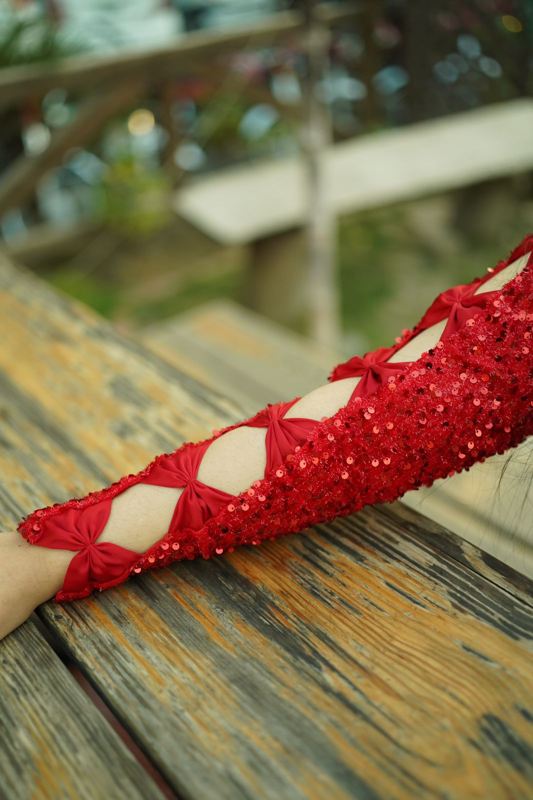 Moonlight Pro Red Silk Ruffle Saree with Sequin Blouse
