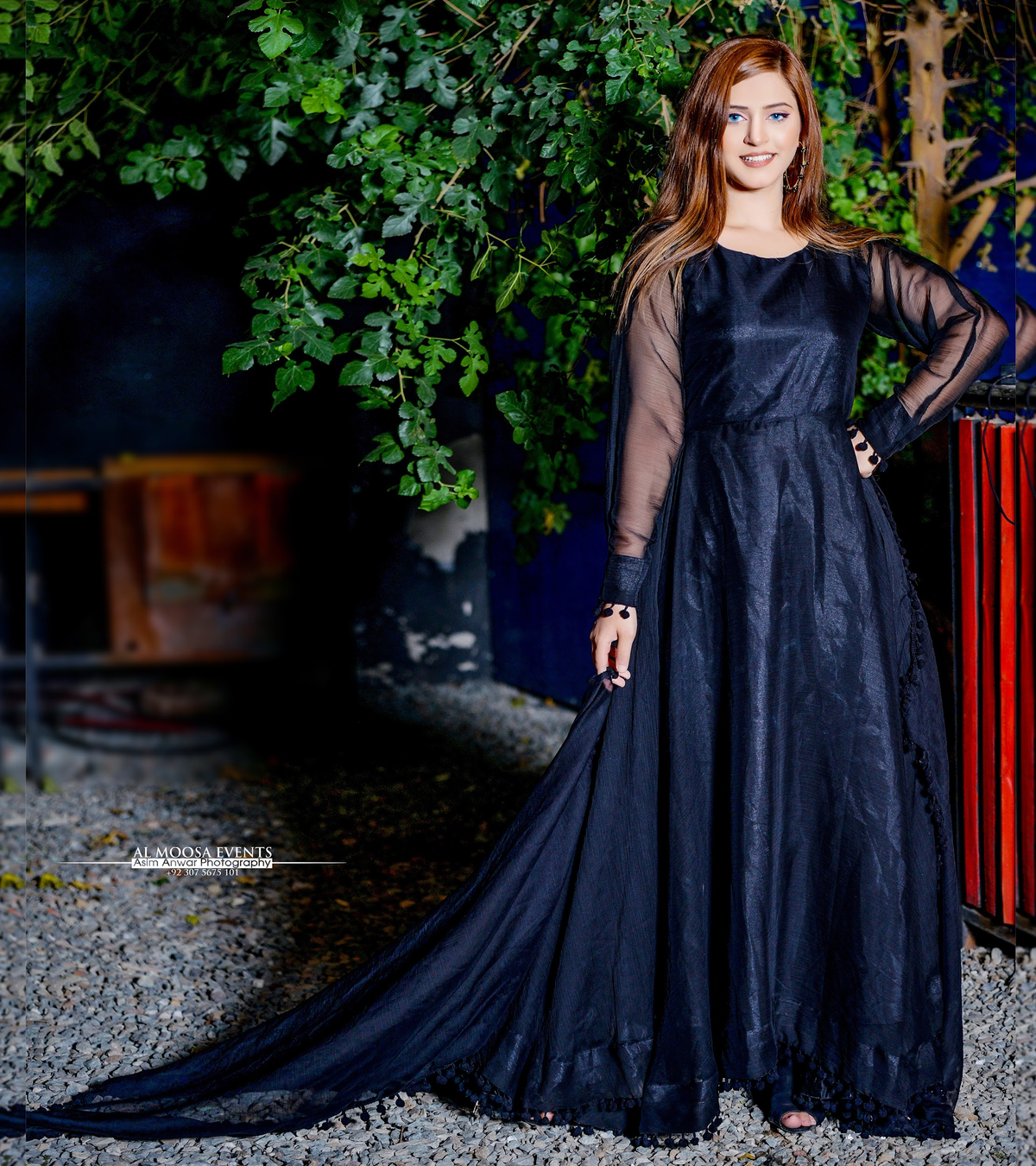 ANARKALI BLACK BOL LACE