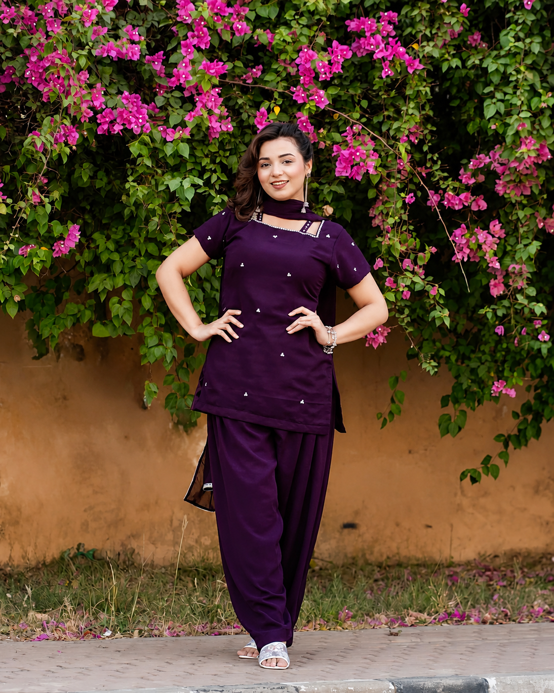 ROYAL PLUM 🍇 – Premium Georgette 3PC