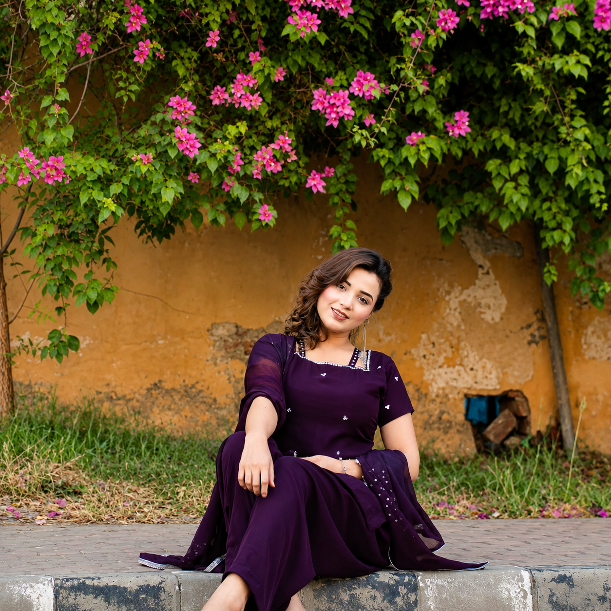 ROYAL PLUM 🍇 – Premium Georgette 3PC