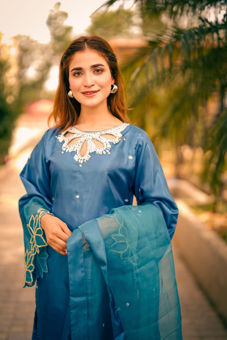 Bulbul Zink Katan Silk 3 Piece