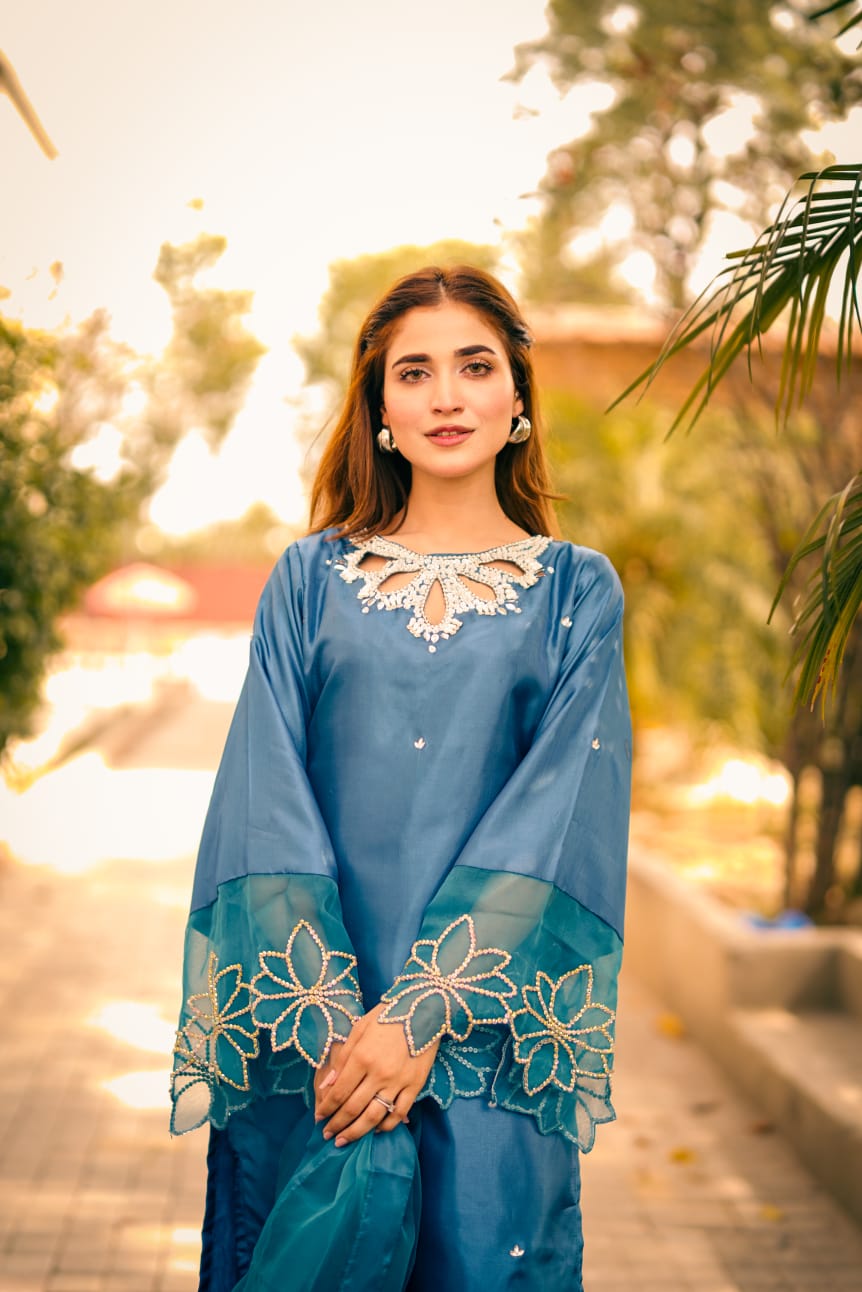 Bulbul Zink Katan Silk 3 Piece
