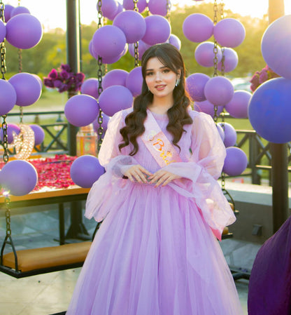 Allium Lilac Bareeza Net Maxi