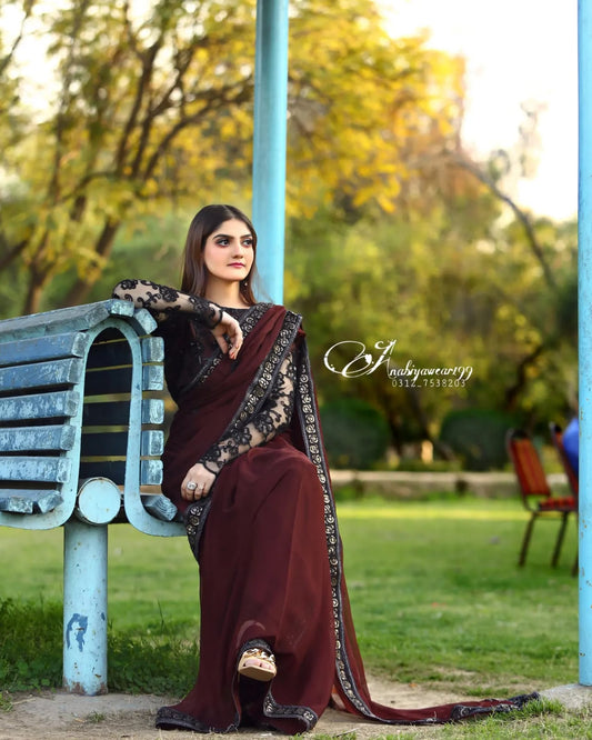YAQUUT CHAFON SAREE