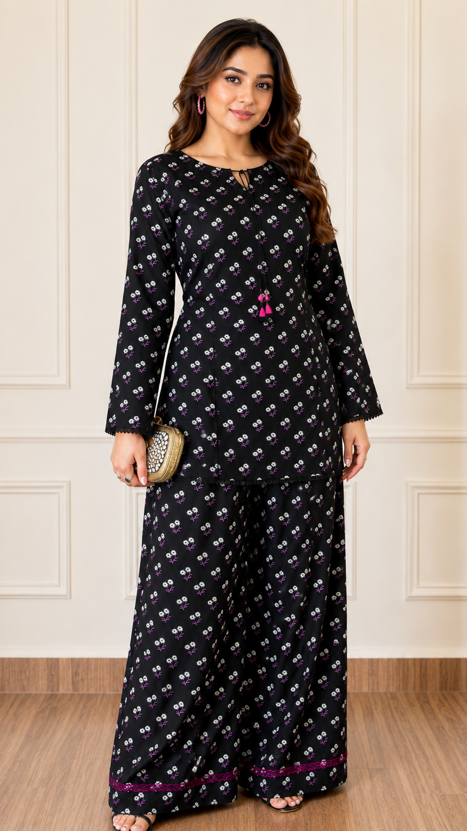 Secret Garden- 2 Piece stitched lawn