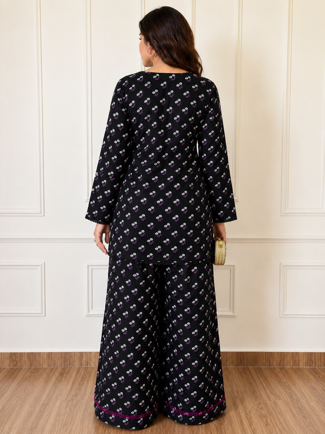 Secret Garden- 2 Piece stitched lawn