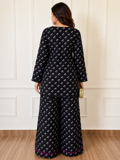 Secret Garden- 2 Piece stitched lawn