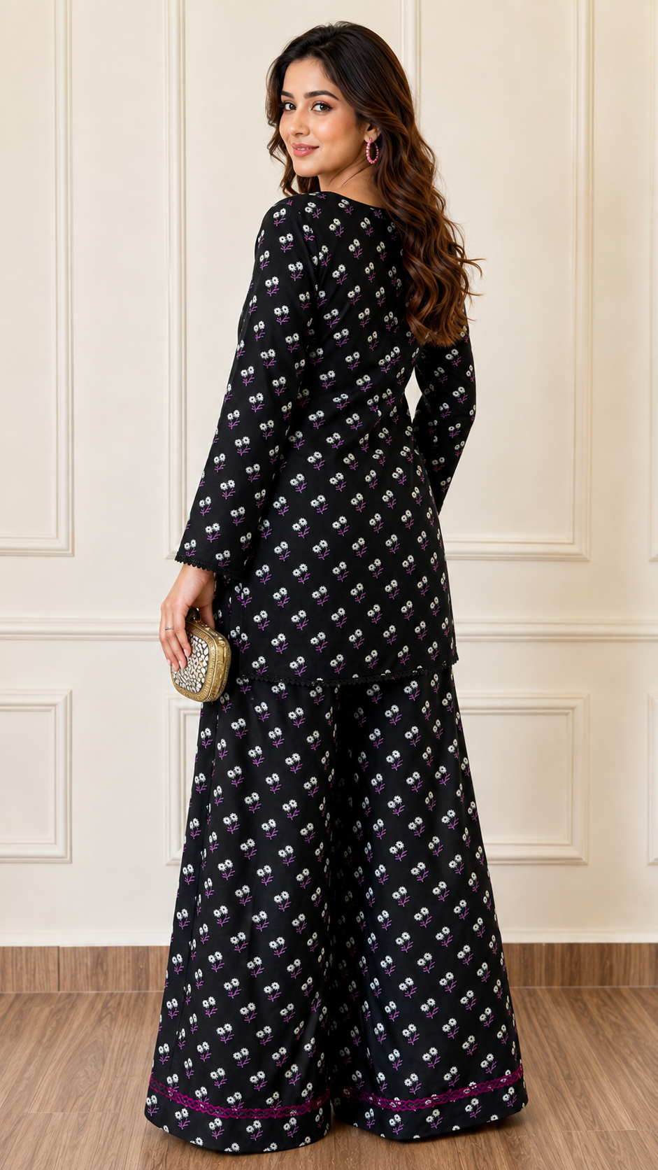 Secret Garden- 2 Piece stitched lawn